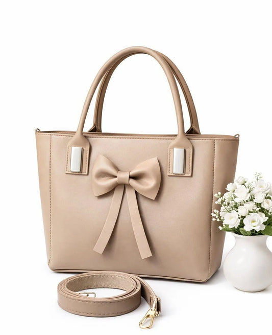 Plain Leather Shoulder Bag for Women's