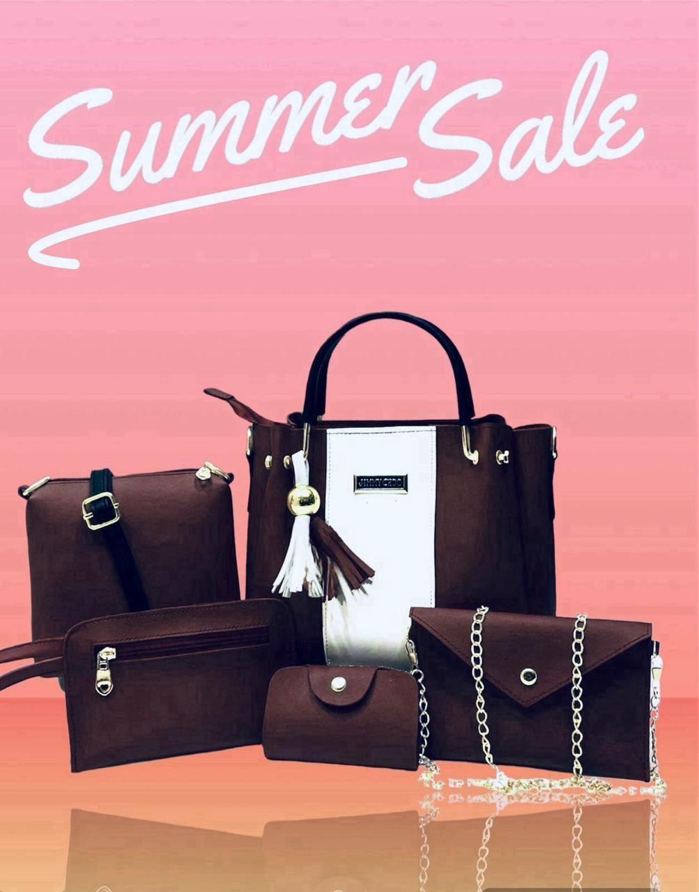 Premium 5-Piece Women's Handbag Set – Elegant & Durable
