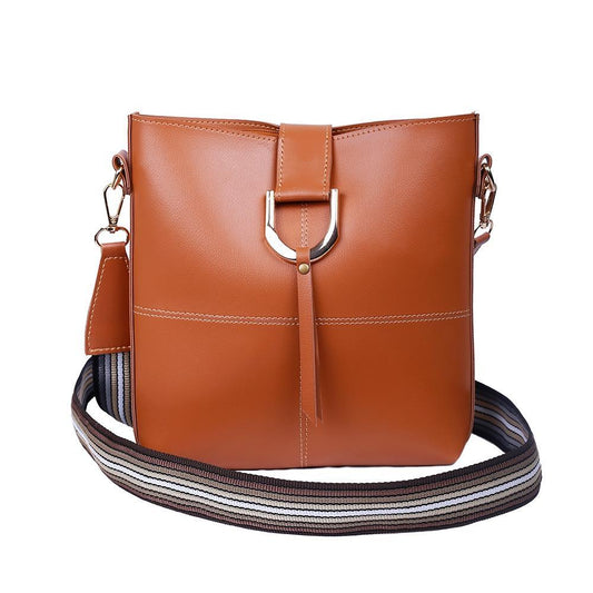Grain PU Leather Crossbody Bag for Women's