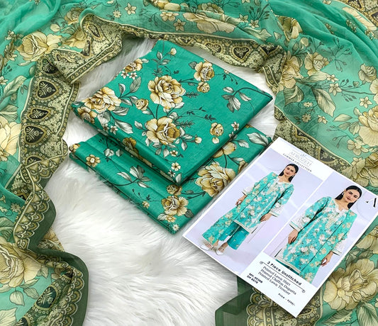 3PC Lawn Unstitched - AFROZEH Summer Collection 2026 Digital Printed Suit
