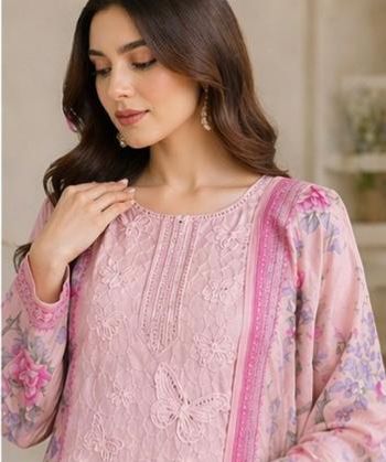 Most Demanding Edition 2026 – 3PC Lawn Digital Printed & Embroidered Unstitched Suit