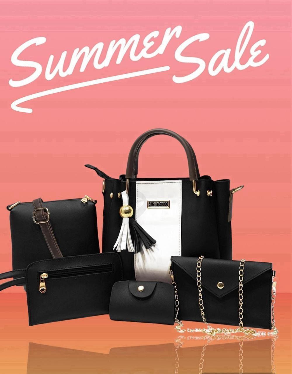 Premium 5-Piece Women's Handbag Set – Elegant & Durable